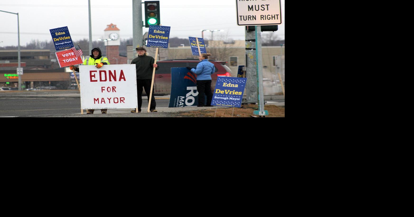 Edna DeVries is the next mayor of the MatSu Borough; Palmer to get a new mayor, too Local