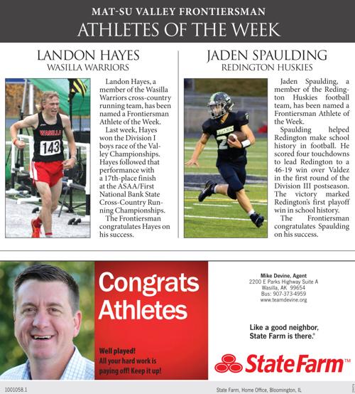 Athletes Of The Week Athlete Of The Week Frontiersman Com