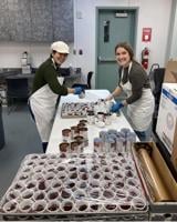 Volunteers preparing for annual Christmas Friendship Dinner