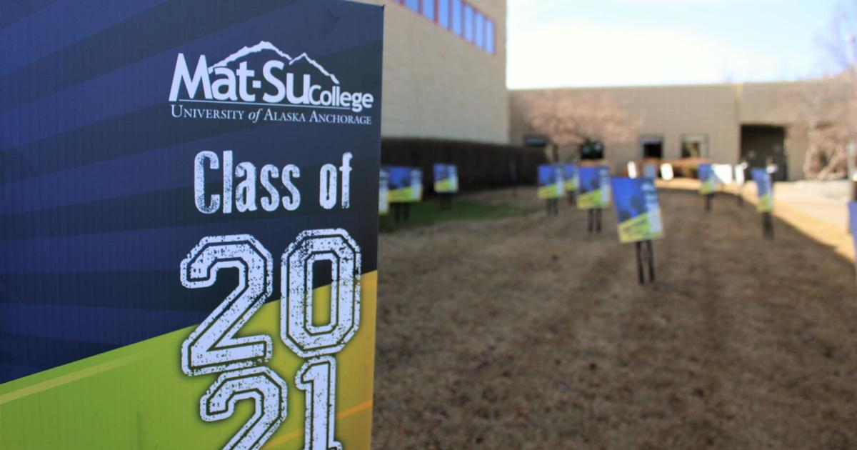 Mat-Su College celebrating student success with graduation signs in ...