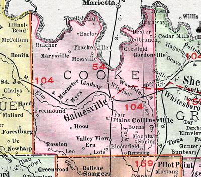 old cooke county map