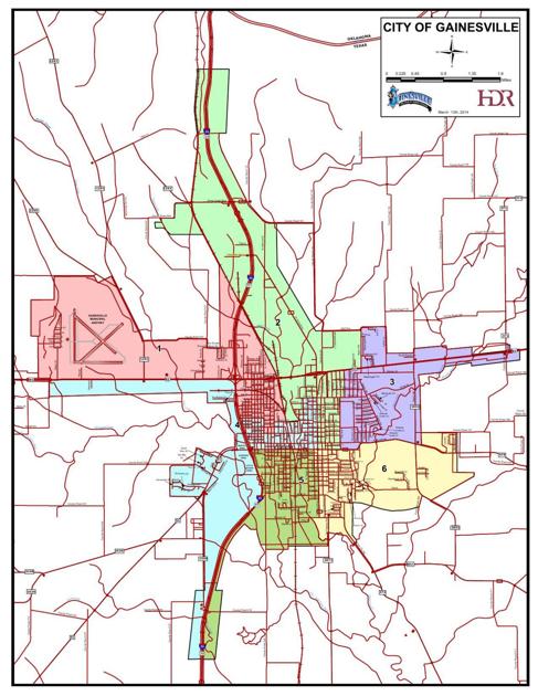 Gainesville City Council Ward Map 