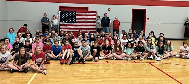 Muenster Elementary flag visit | | gainesvilleregister.com