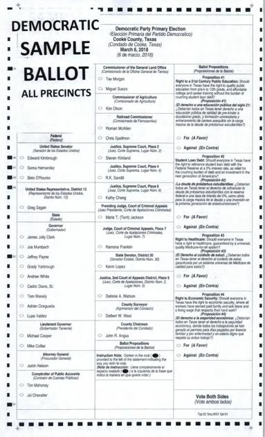 Democratic Party Sample Ballot For 2018 Primary Election Gainesvilleregister Com