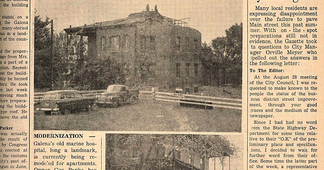 Galena Marine Hospital history Local News