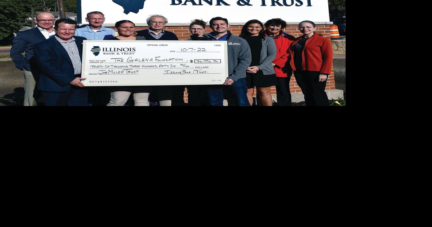 Illinois Bank & Trust Galena Il Galena Foundation receives check from Illinois Bank & Trust | Local