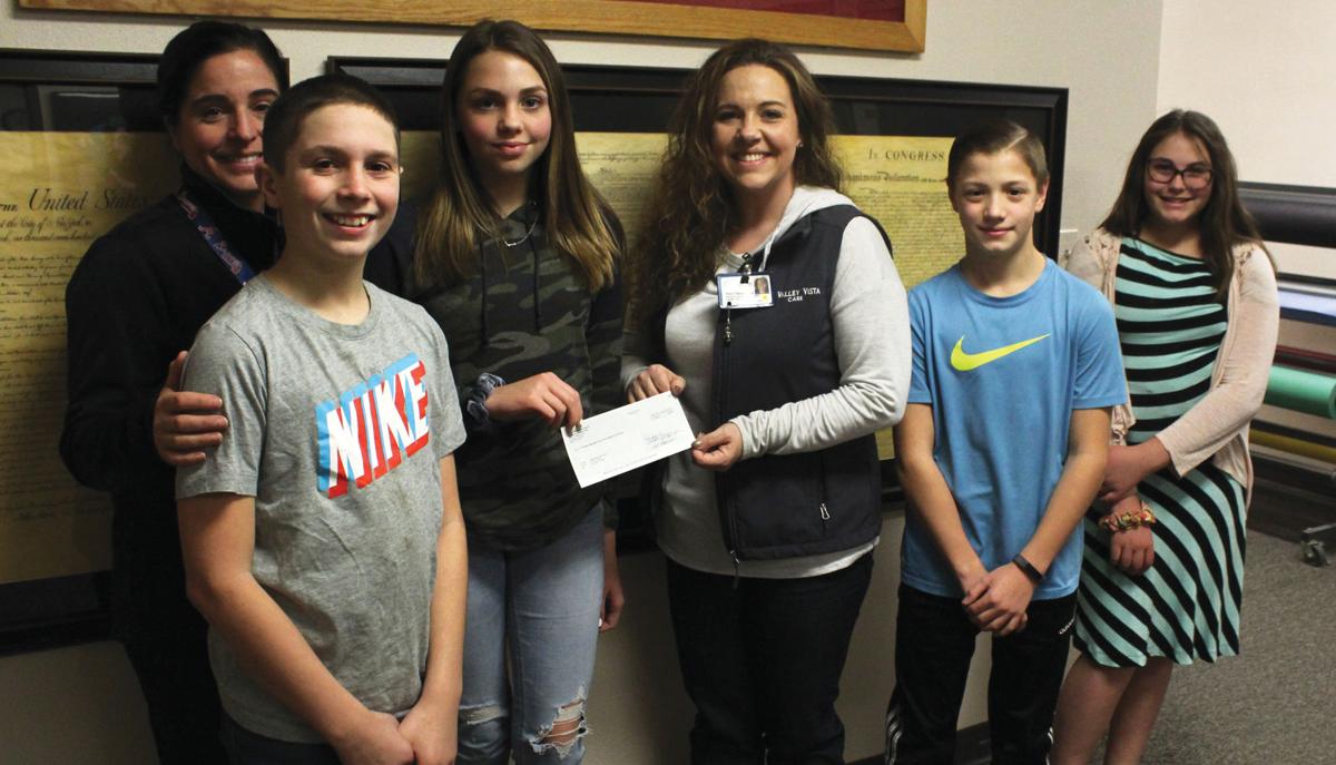 Middle School students raise cash