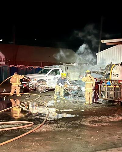The St. Maries Fire Protection District responded to a vehicle fire near Railroad Avenue Monday night. The incident occurred at 8:03 p.m.. and firefighters had the flames extinguished in 10 minutes.