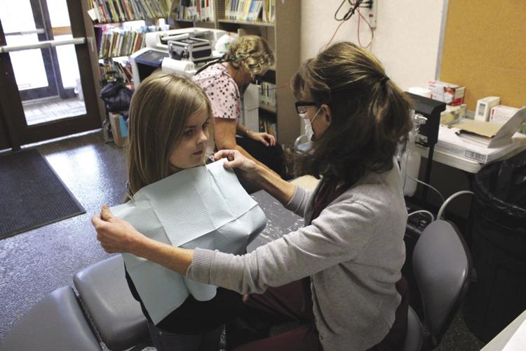 Students receive free dental work