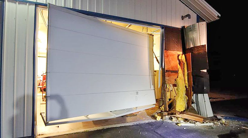 O'Gara station damaged by hit-and-run