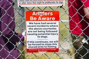 Dogs and anglers sometimes clash at Albany dog park