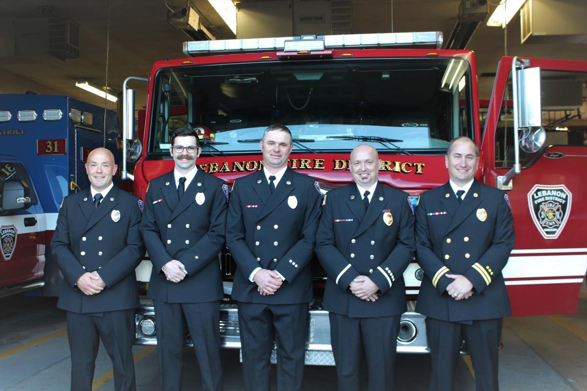 Five promoted at Lebanon Fire District