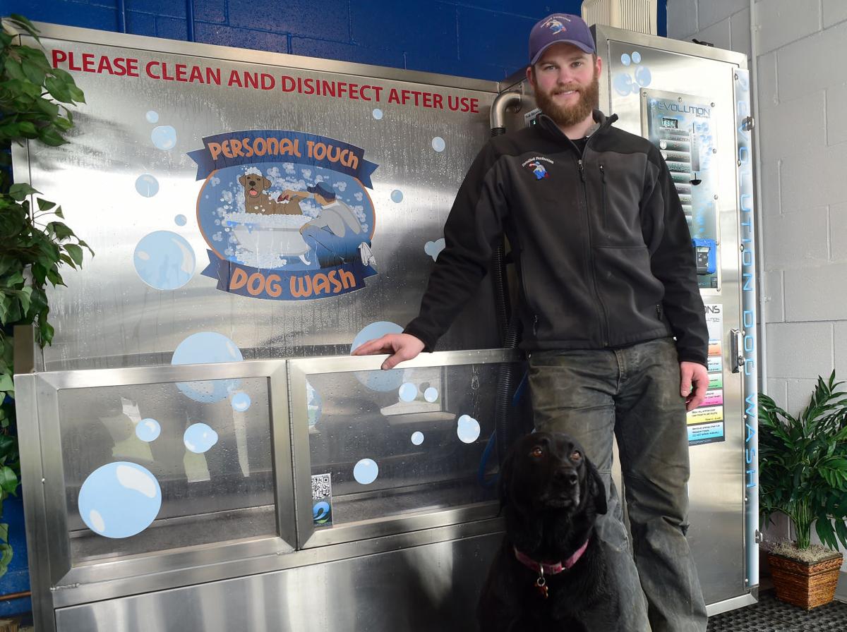 At the dog wash Business