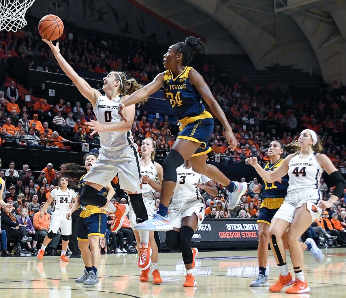 Osu Women S Basketball Jones Pivec Power Beavers To Blowout Win