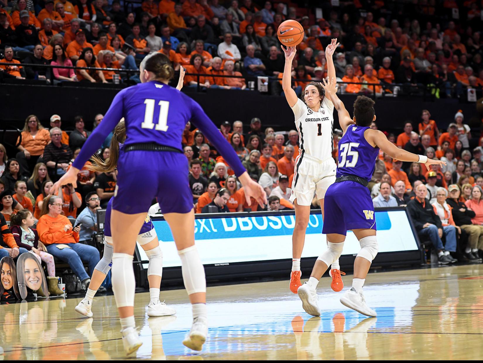Osu Women S Basketball Beavers Pull Away In Fourth To Top Huskies