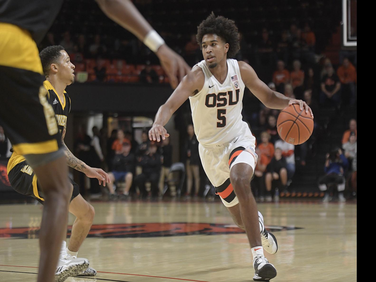 Osu Men S Basketball Hot Shooting Beavers Blast Spartans In Las