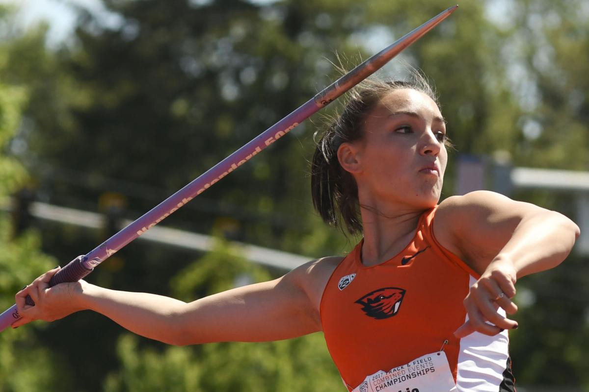 OSU track and field Hallock takes second in Pac12 heptathlon Track