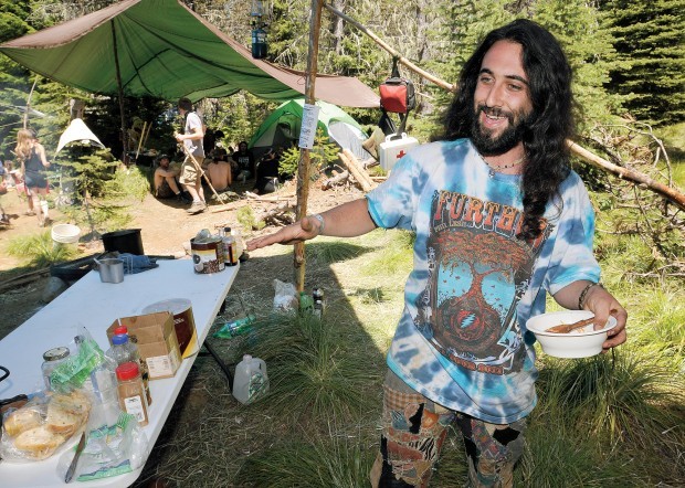  Rainbow  gathering  draws 300 to forest Local 