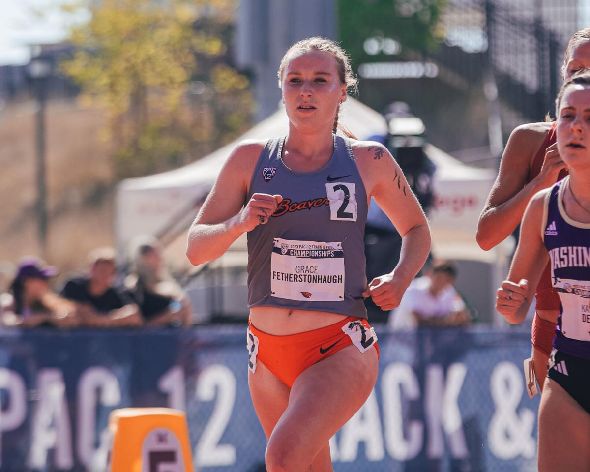 OSU track and field: Grace Fetherstonhaugh celebrates two titles at the  Pac-12 championships