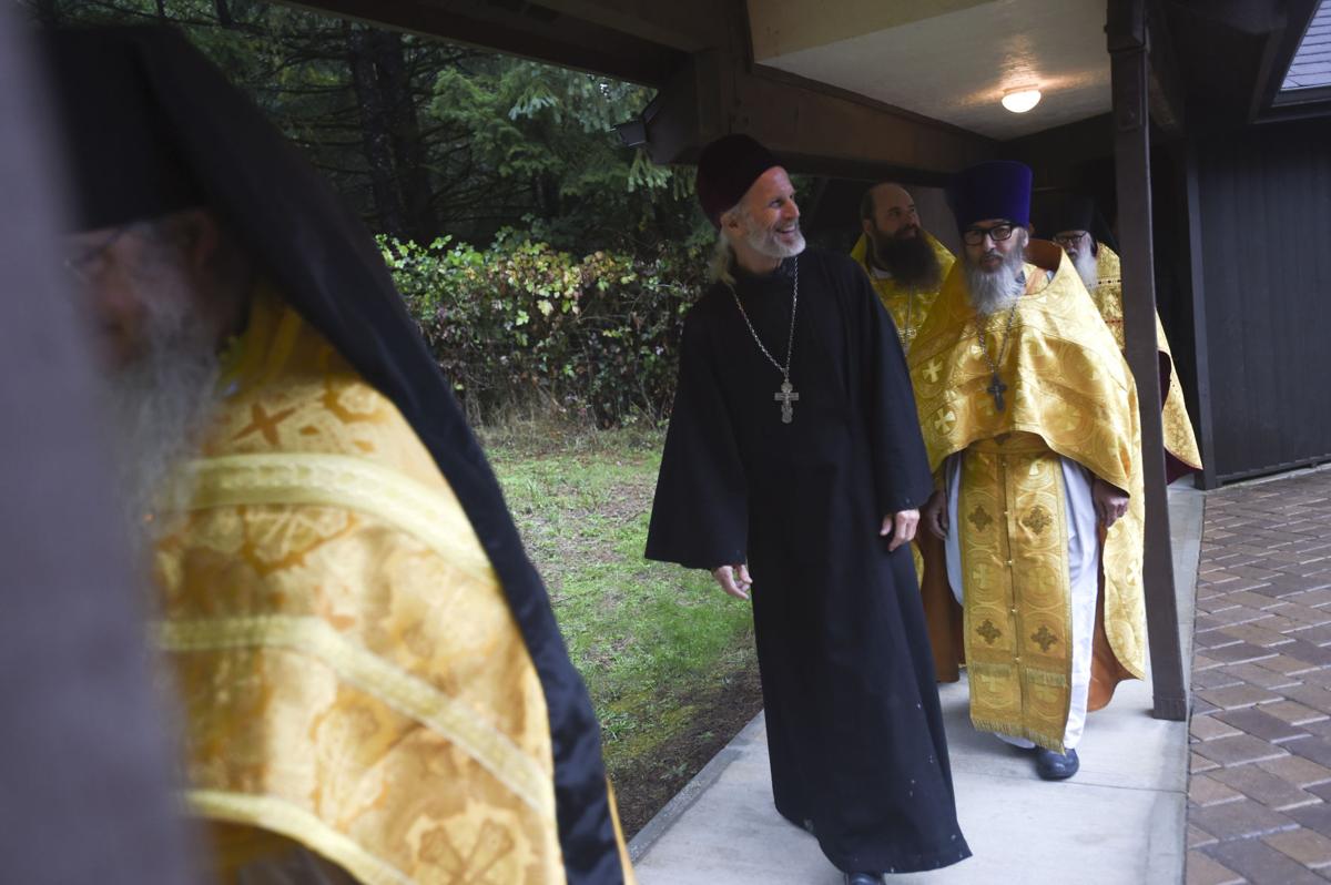 A consecration at Russian Orthodox church Local