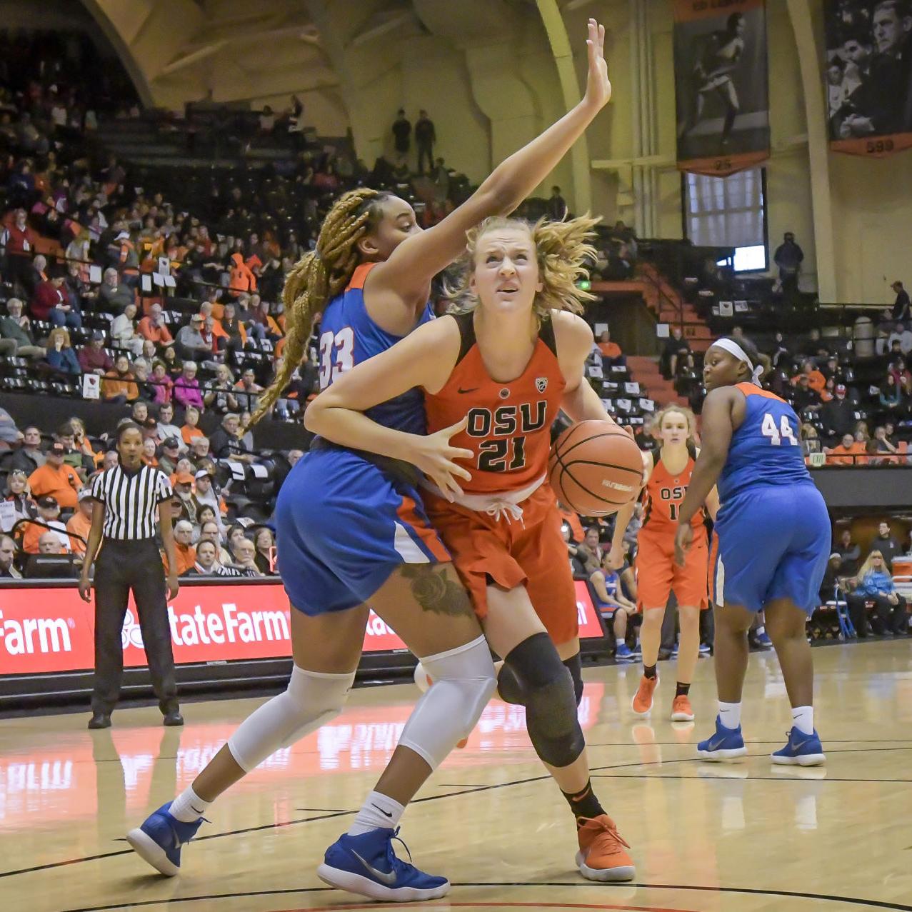 Osu Women S Basketball Beavers Give Crowd Plenty To Cheer About