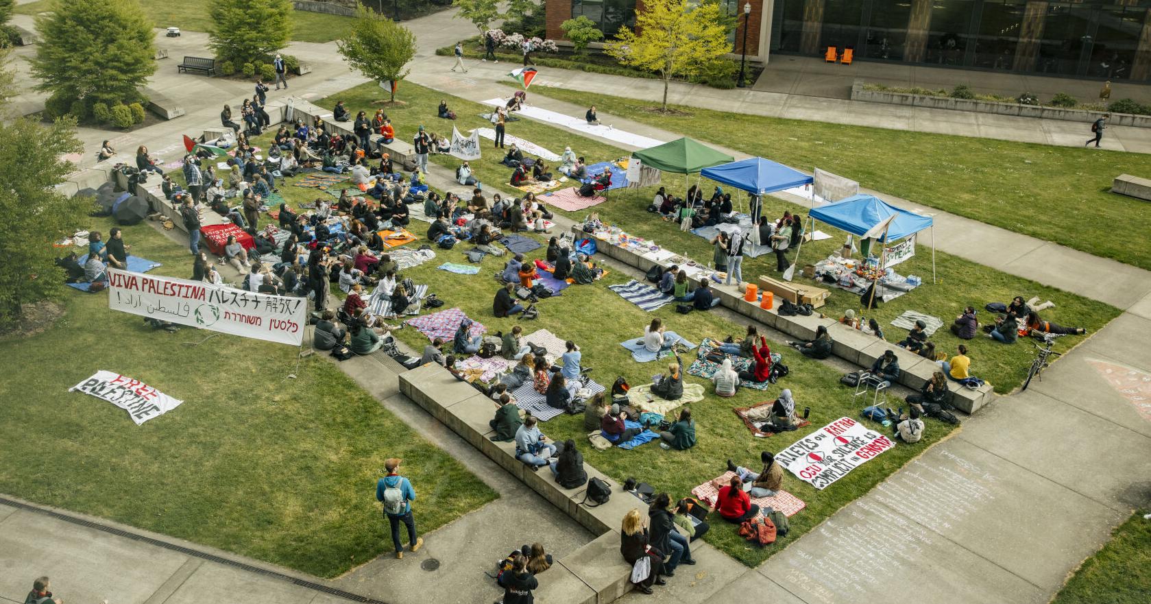 Oregon State students stage sit-in, plan more action - Vimarsana News
