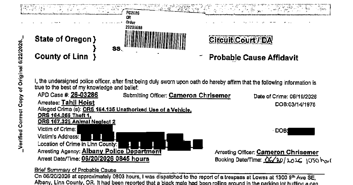 Read the report on Albany man accused of stealing car, dog