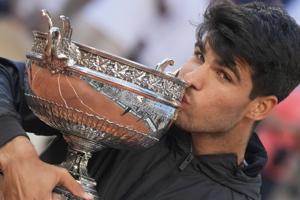 Alcaraz tops Zverev at the French Open for his third Grand Slam title at age 21