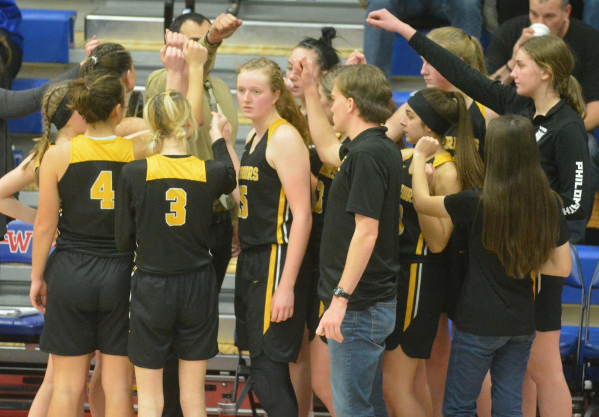 PHS girls basketball: PHS huddle