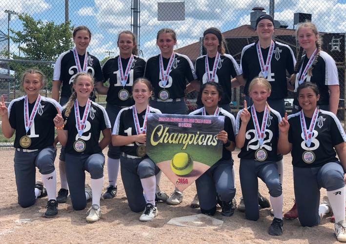 Corvallis Lady Knights 14U softball team