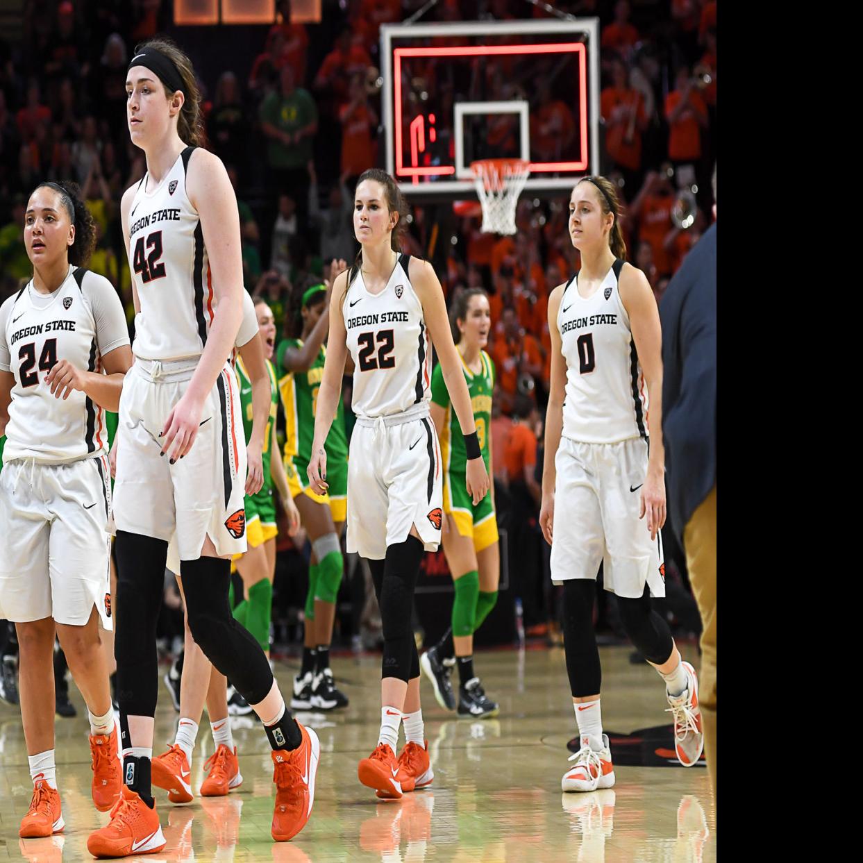 Osu Women S Basketball Beavers Can T Solve Ducks Defense In Second Half In Civil War Loss Basketball Gazettetimes Com