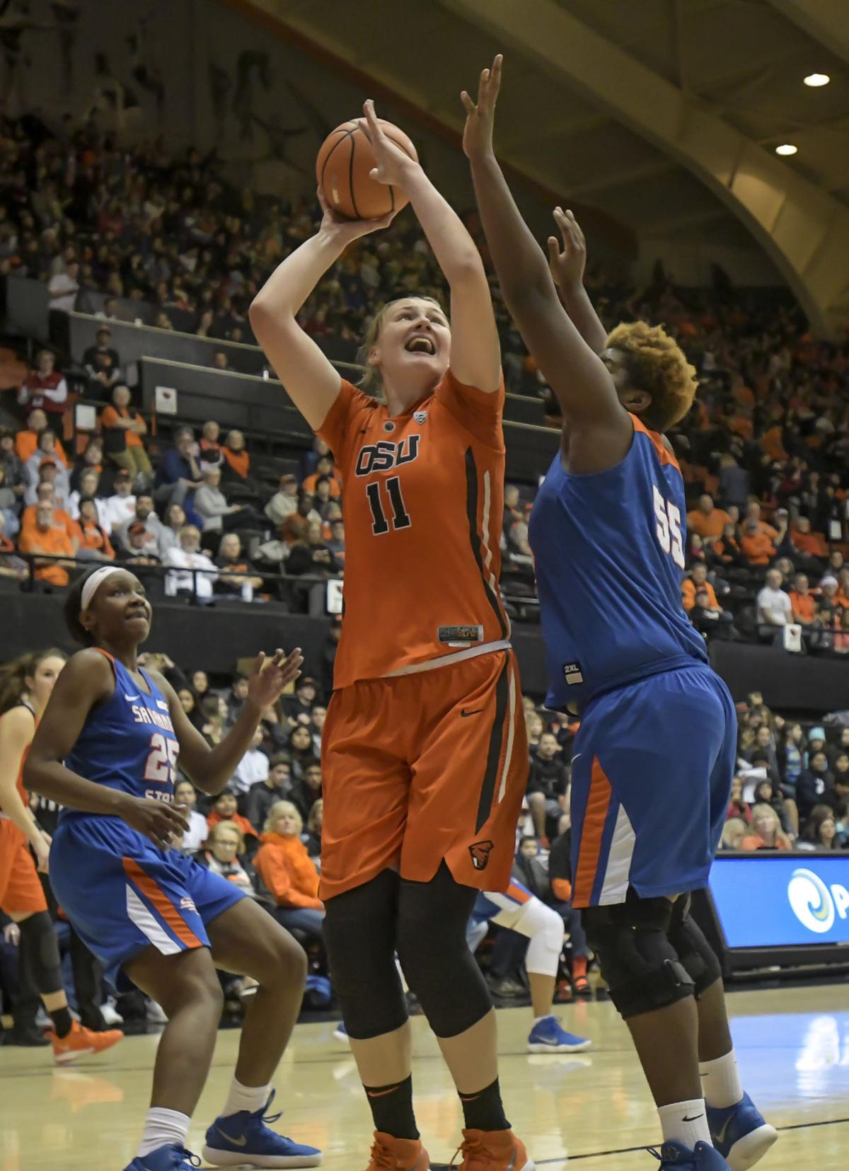 Osu Women S Basketball Beavers Give Crowd Plenty To Cheer About