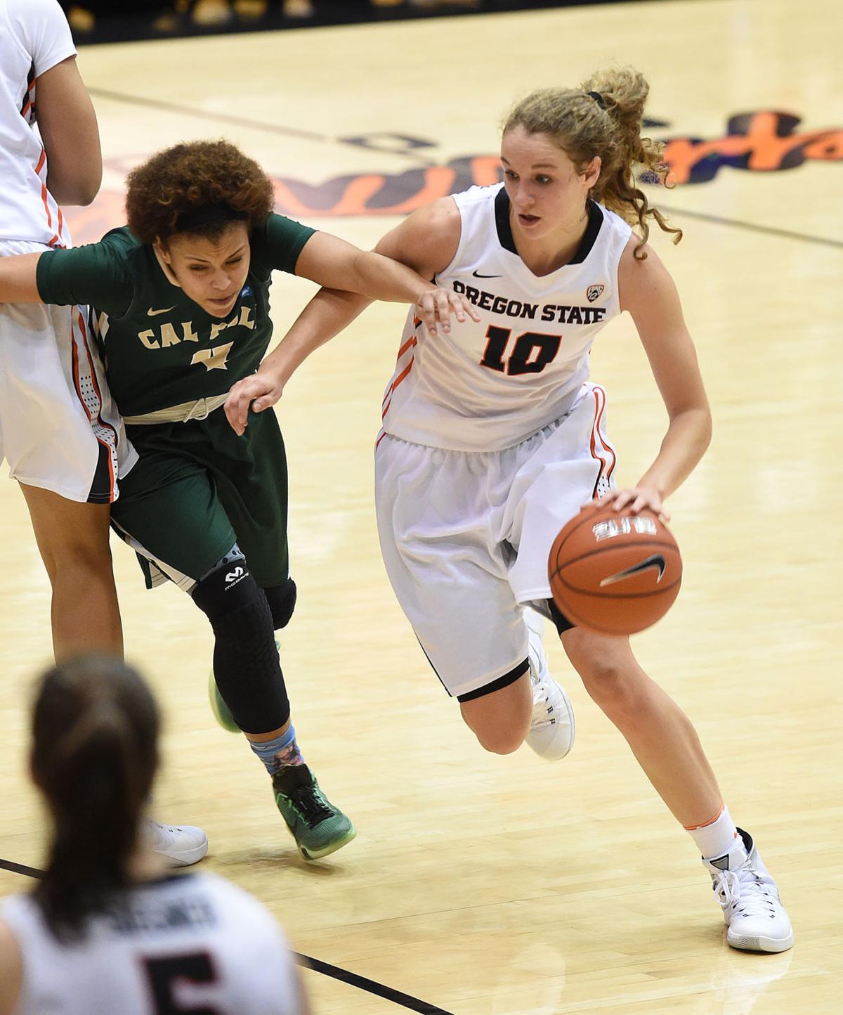 Osu Women S Basketball Without Wiese Beavers Roll To Win Over Cal Poly Basketball Gazettetimes Com