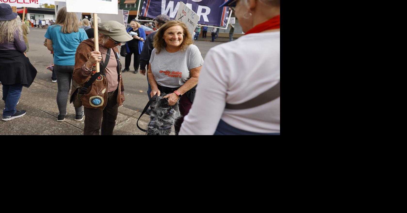 Demonstrators flock to Corvallis, Albany for No Kings rallies