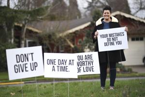 Words of encouragement: Lawn signs spread message of love and hope