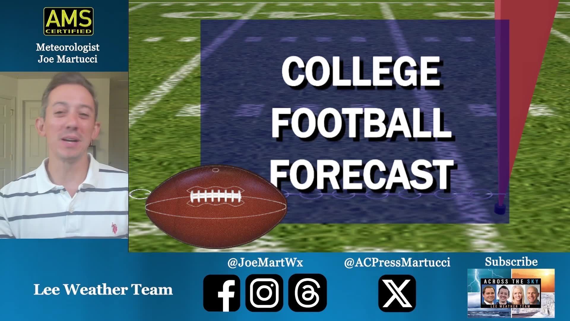 Joe Martucci has the weather forecast for #16 Oregon State vs