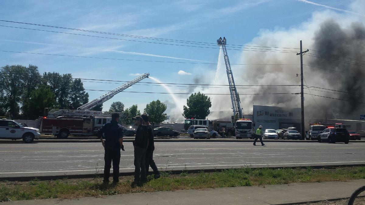 Fire hits B&R Auto Wrecking Local