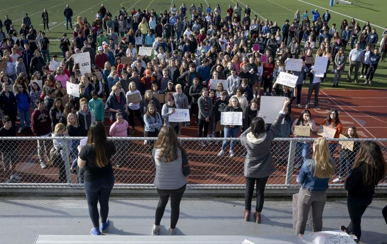 More than 1 500 local students walk out to protest gun violence 