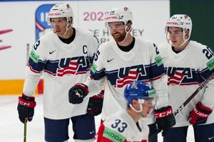 US advances to ice hockey worlds semis, Switzerland upset