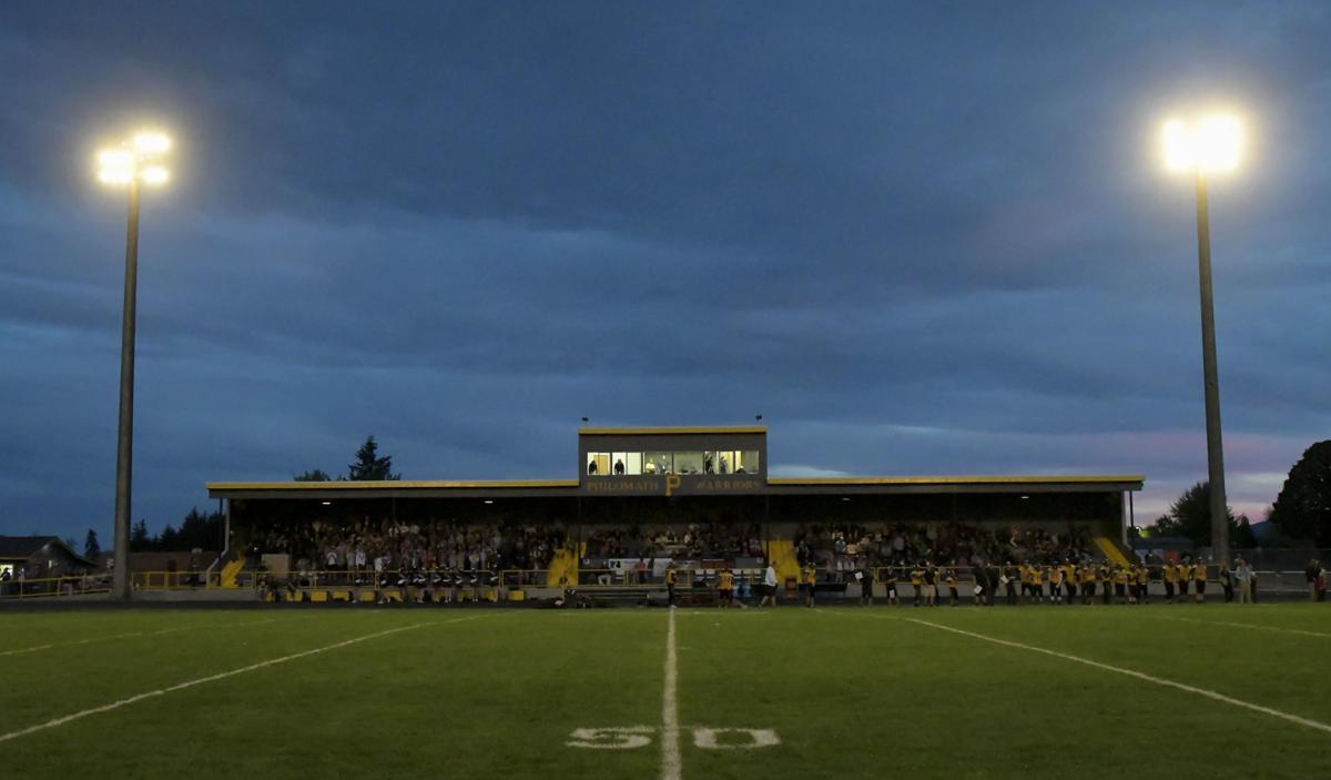 Philomath School District rededicates Clemens Field grandstands with