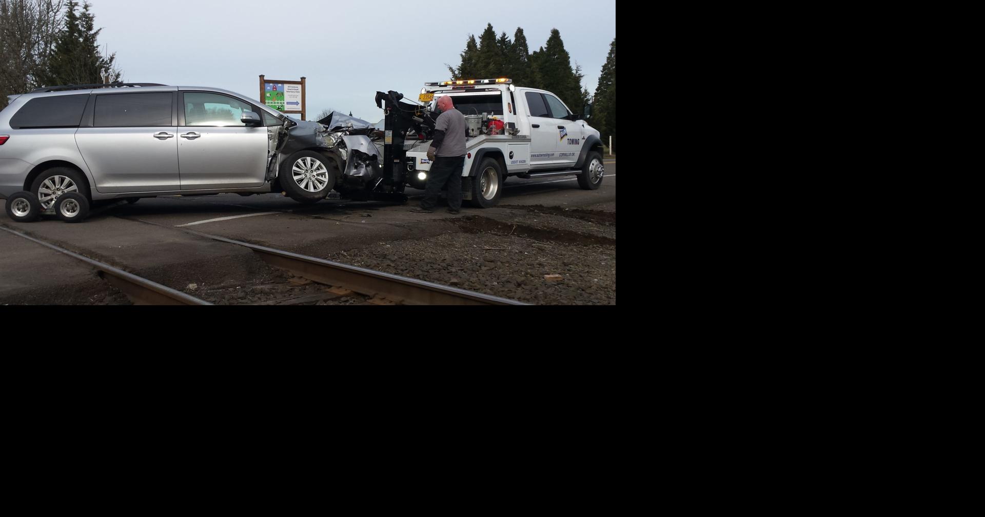 No one hurt in car vs. train crash near Corvallis