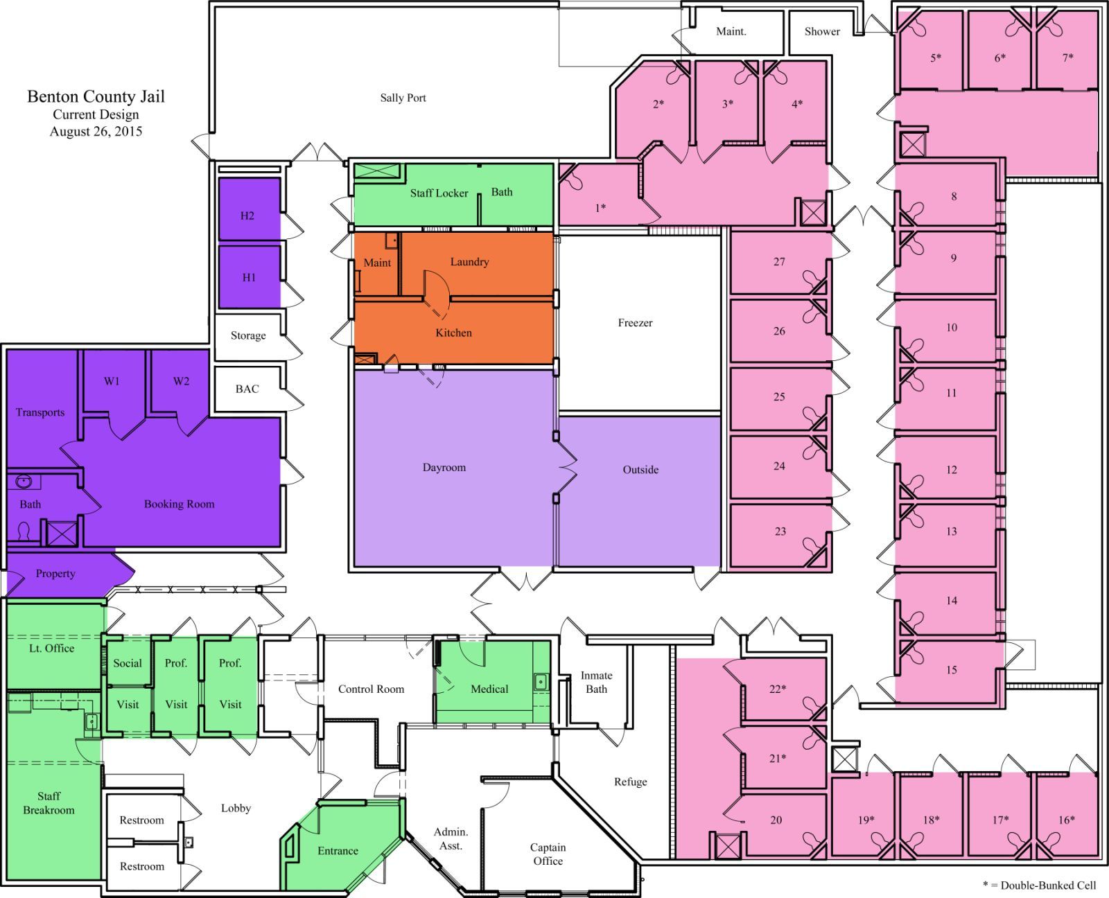 prison architect cell pod layout
