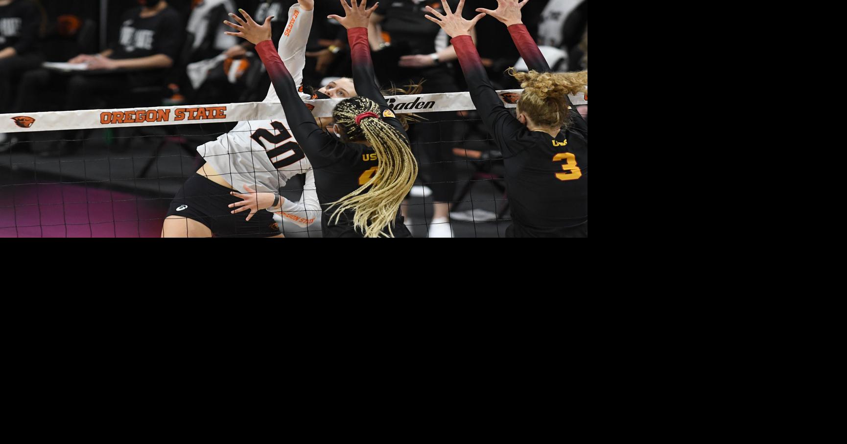 Gallery Oregon State defeats USC in Pac12 Volleyball