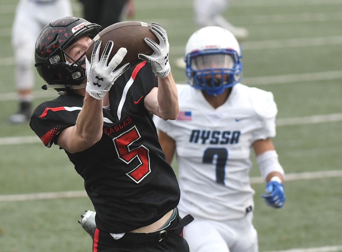 Gallery: Santiam Christian defeats Nyssa in football playoff
