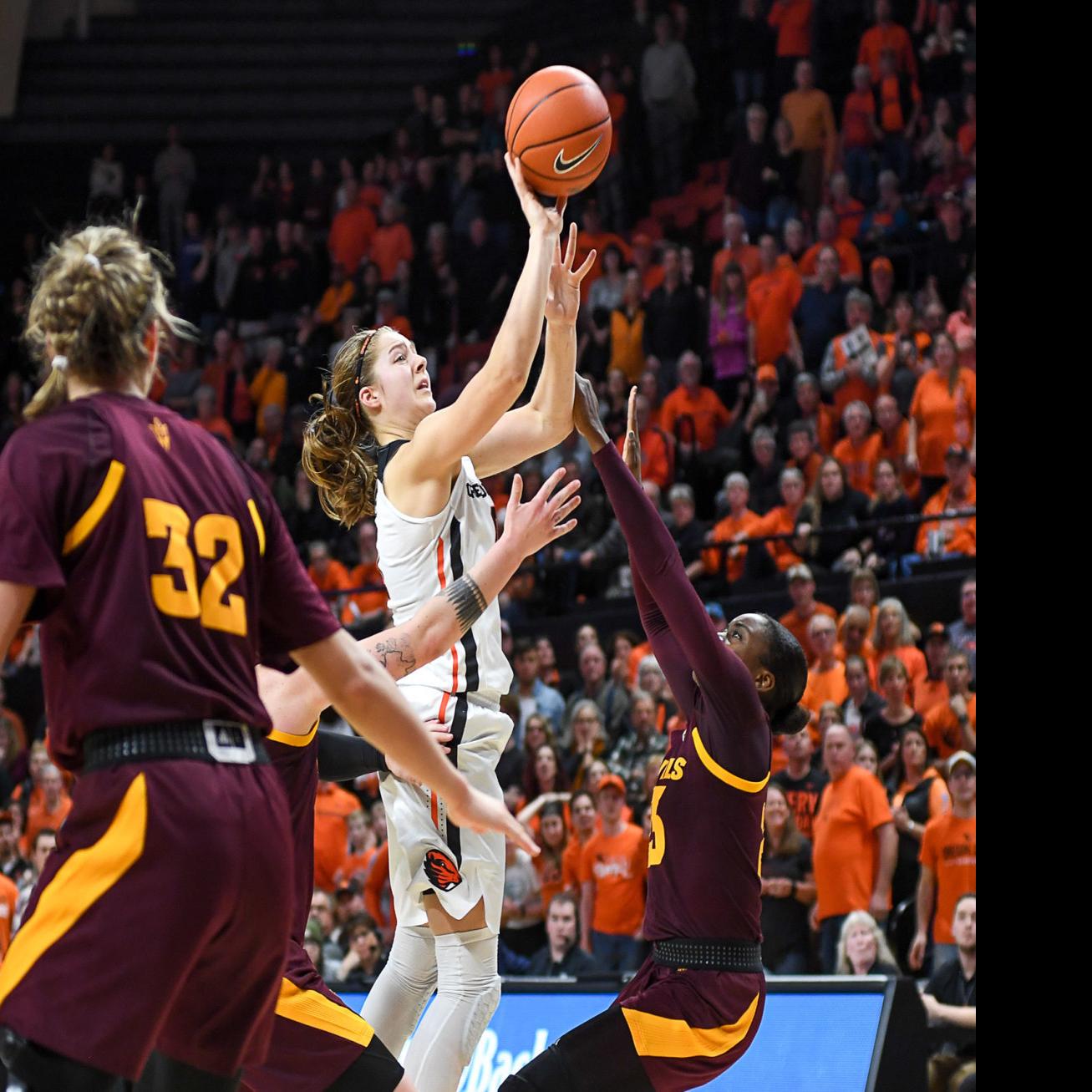 Osu Women S Basketball Beavers Steal One In The Closing Seconds Basketball Gazettetimes Com