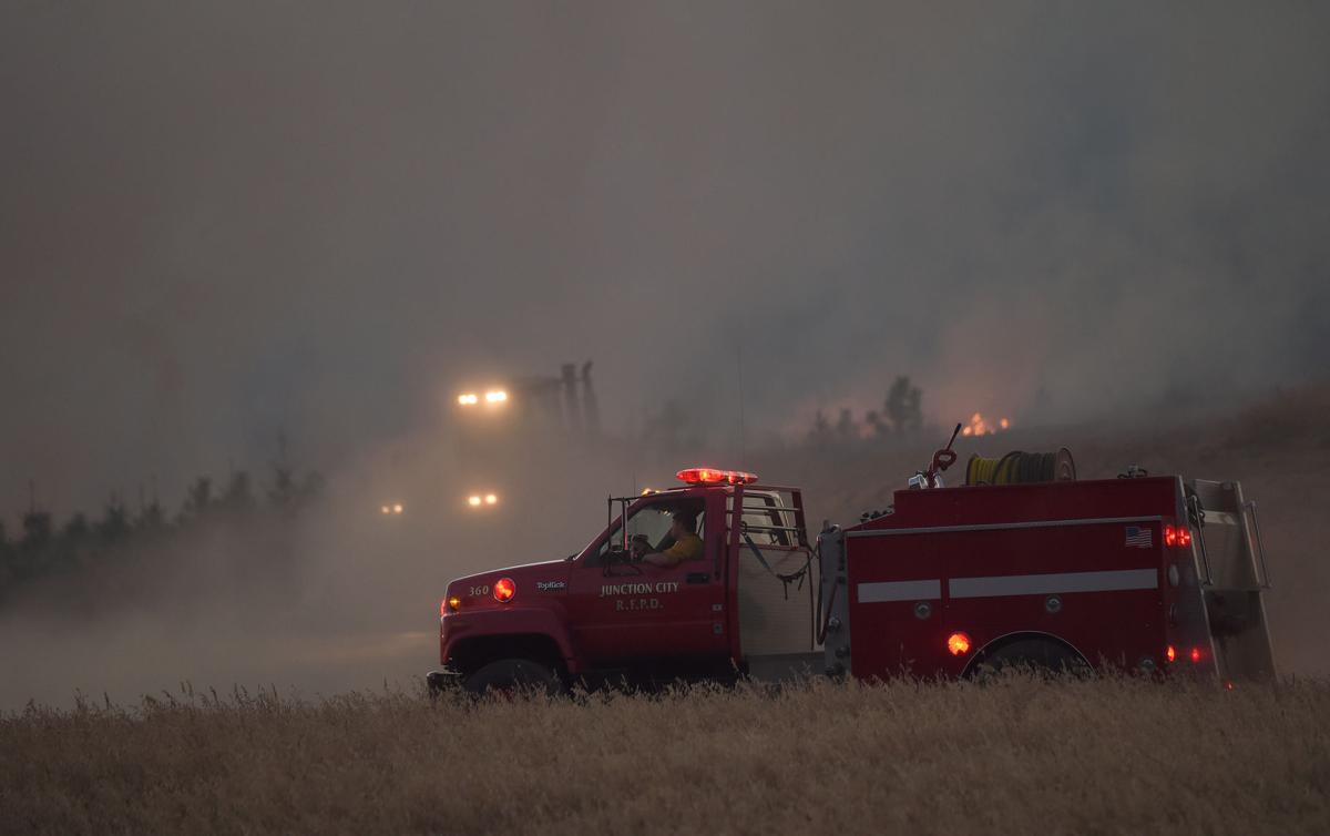 Combine sparks fire near Monroe Local