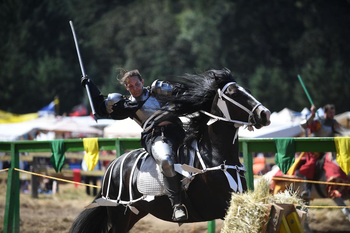 Mounted archers on display at Shrewsbury Renaissance Faire Local