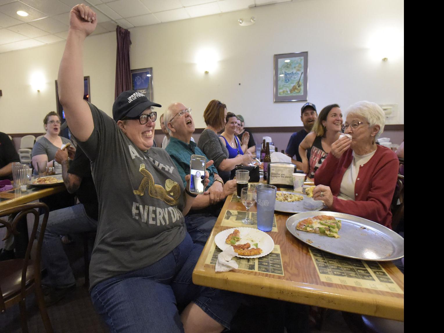 Friends Family Gather At Ciddici S To Cheer Local Jeopardy Contestant Local Gazettetimes Com