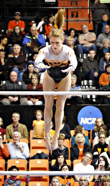 Osu Gymnastics Season High Score Leads Beavers To Victory Over