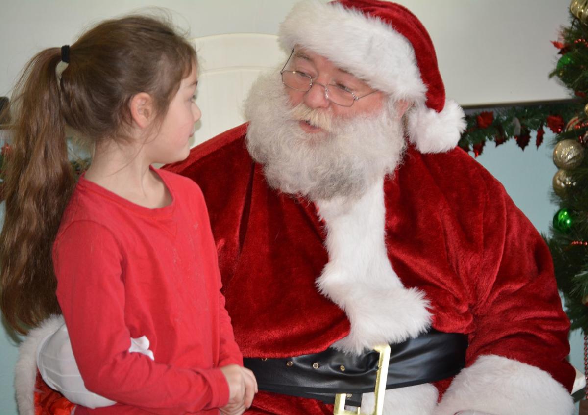 Santa at library